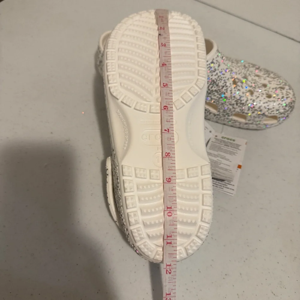 Crocs Classic Starry Glitter Clog Unisex Size Women's 12 Men's 11 Casual Beach - Picture 9 of 9